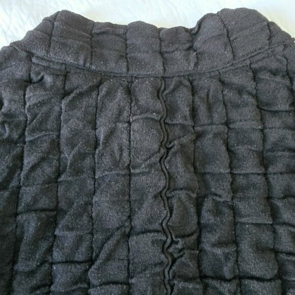 Free People Beach Women’s Cardigan Top Size Small Black Textured Cork Buttons - Picture 12 of 13